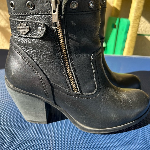 Genuine, black Harley Davidson boot. - Picture 2 of 3